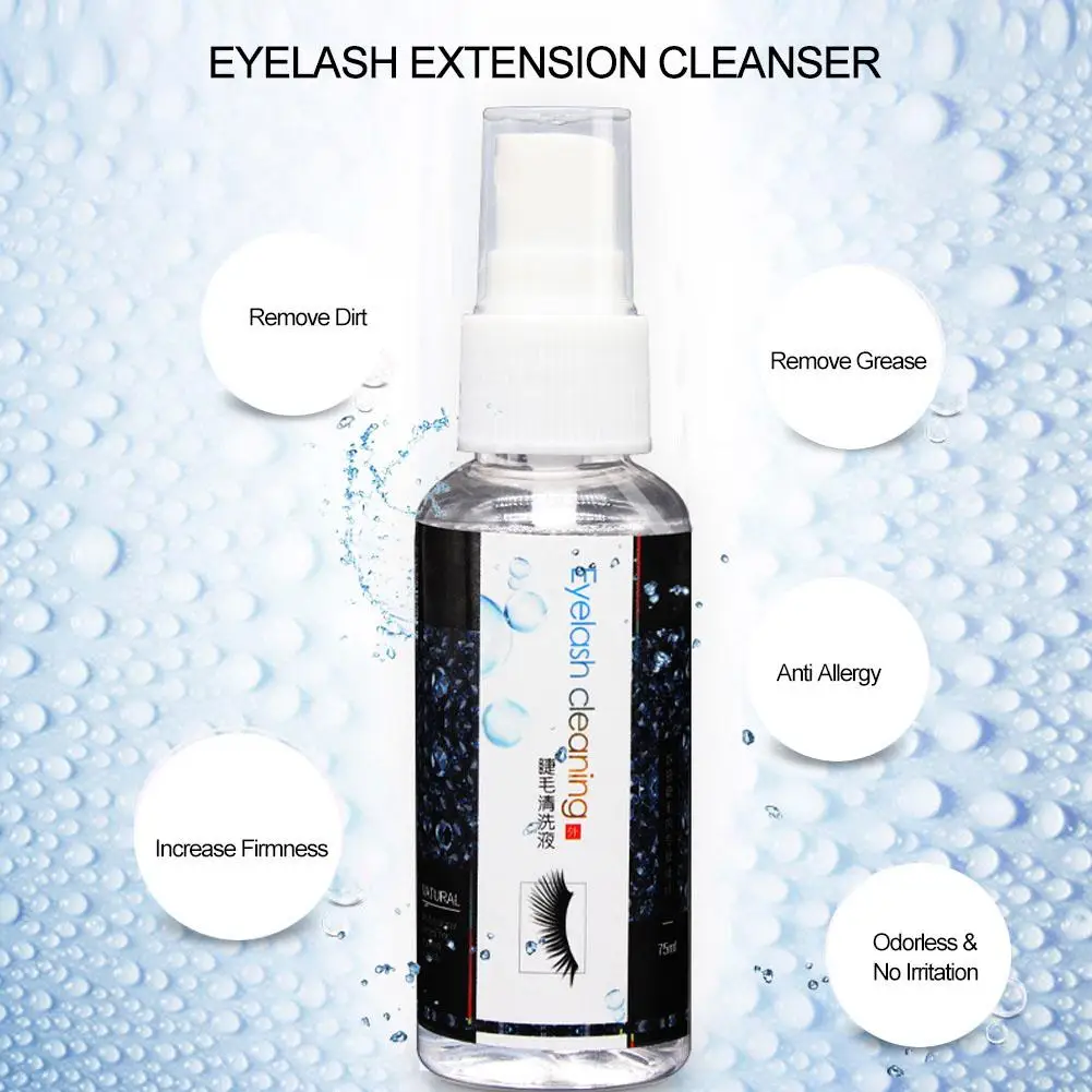 75 мл наращивание ресниц очищающее средство для удаления жира накладных макияжа |