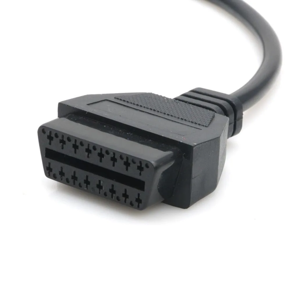 

17 Pin to 16 Pin Cable OBDII OBD2 Cable Diagnostic Adapter Connector For Mazda