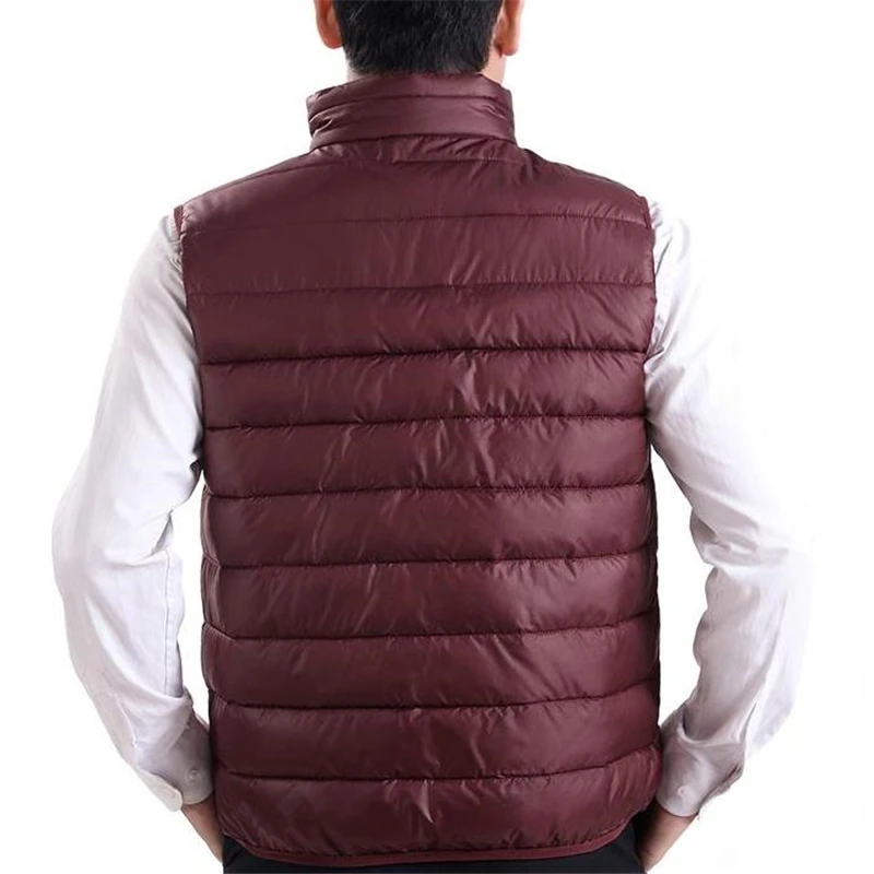 Male Plus Size Thick Down Vests Vest Doudoune Abajo Chaqueta Waistcoat Man Warm Bas Gilet Chaleco | Мужская одежда