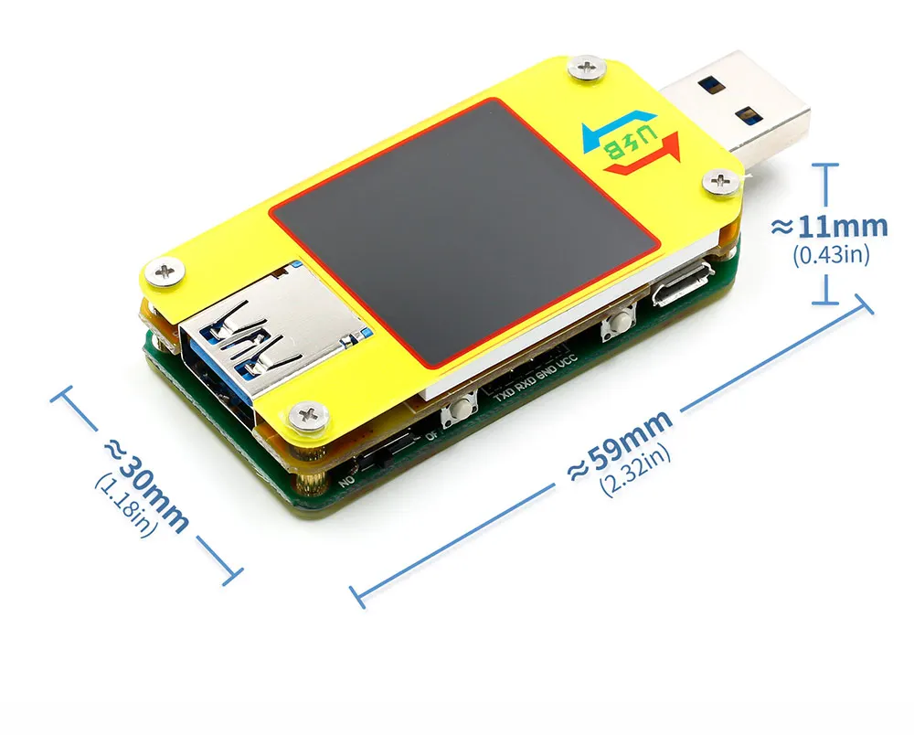 UM34 UM34C для приложения USB 3 0 Type C DC Вольтметр Амперметр измеритель тока напряжения