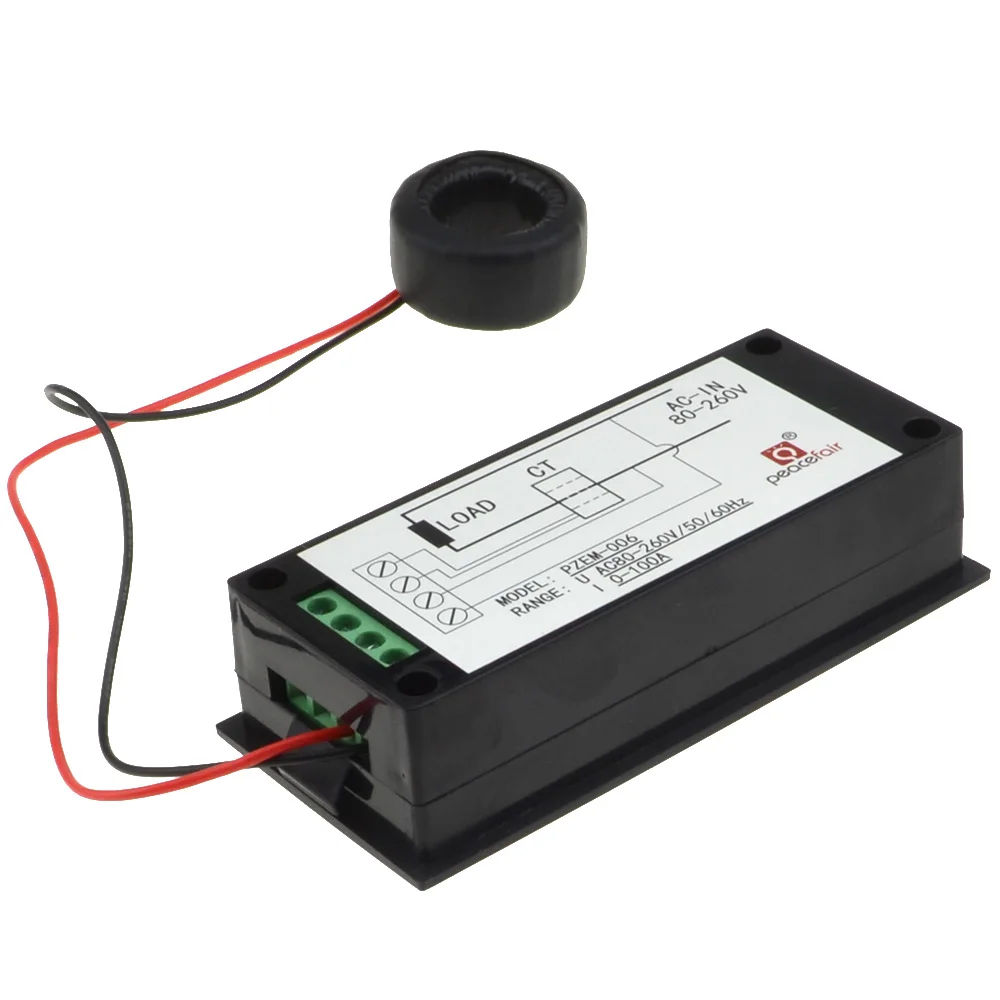 6 в 1 AC 80 ~ 270 V 100A цифровой Дисплей Вольтметр/амперметр/Мощность метр/счетчик