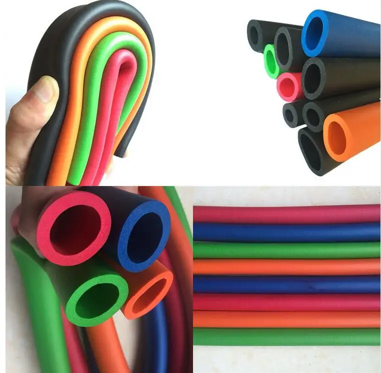 Теплоизоляционная трубка губка для фитнеса 1 м ручка модель BK/BU/OR/RE 32 мм/36 мм/42 мм/50