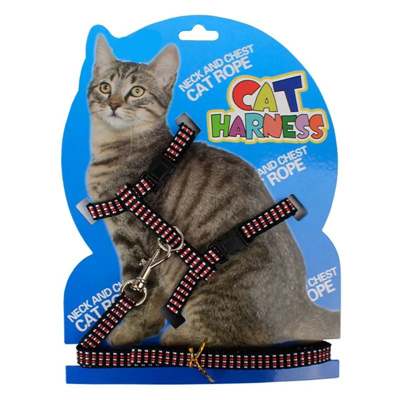 Новый H стиль поводок для питомцев кошек регулируемый нейлоновый ремень ошейник