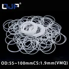 Белое Силиконовое кольцо, силиконовоеVMQ уплотнительное кольцо толщиной 1,9 мм OD5455606568707580859095100 мм, резиновое уплотнительное кольцо, уплотнительная прокладка шайба