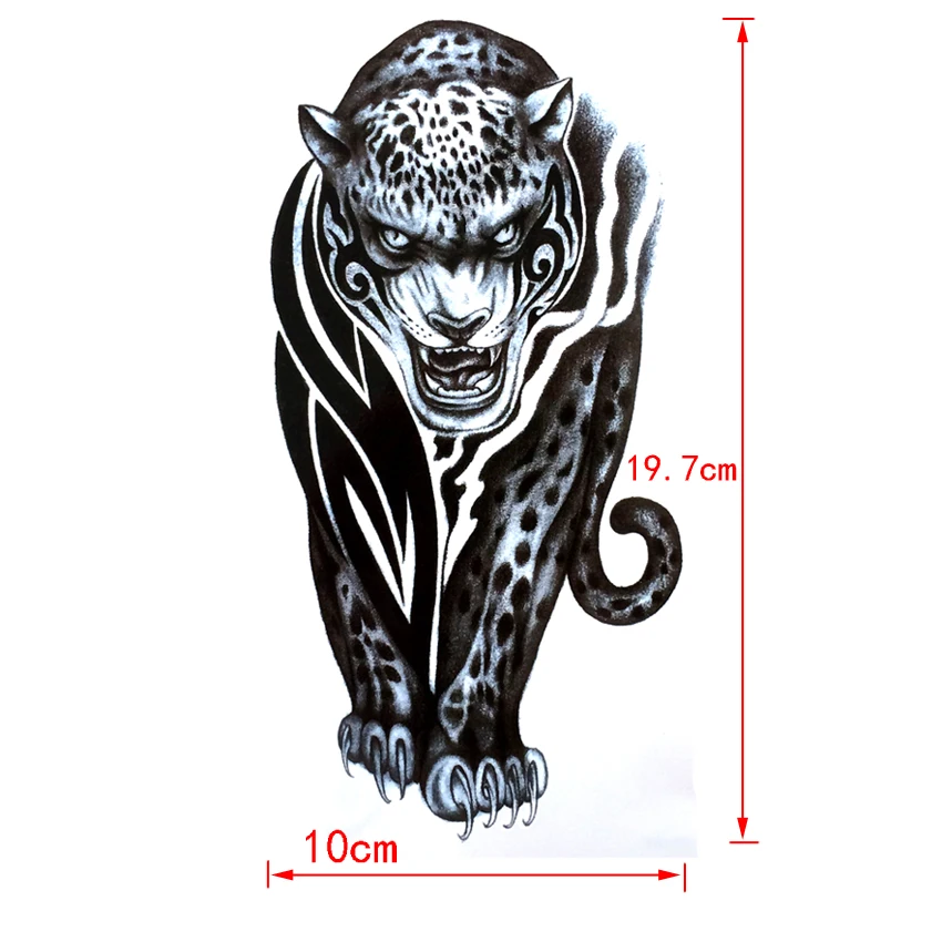 3 шт. водостойкие временные тату наклейки в виде гепарда|waterproof temporary tattoos|animal
