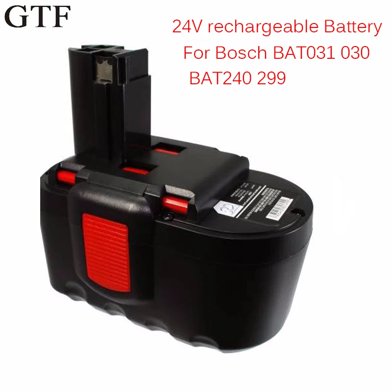 GTF 24В аккумуляторная батарея для Bosch 2607335268 2607335279 2607335280 BAT030 BAT031 BAT240 BAT299 BH2424
