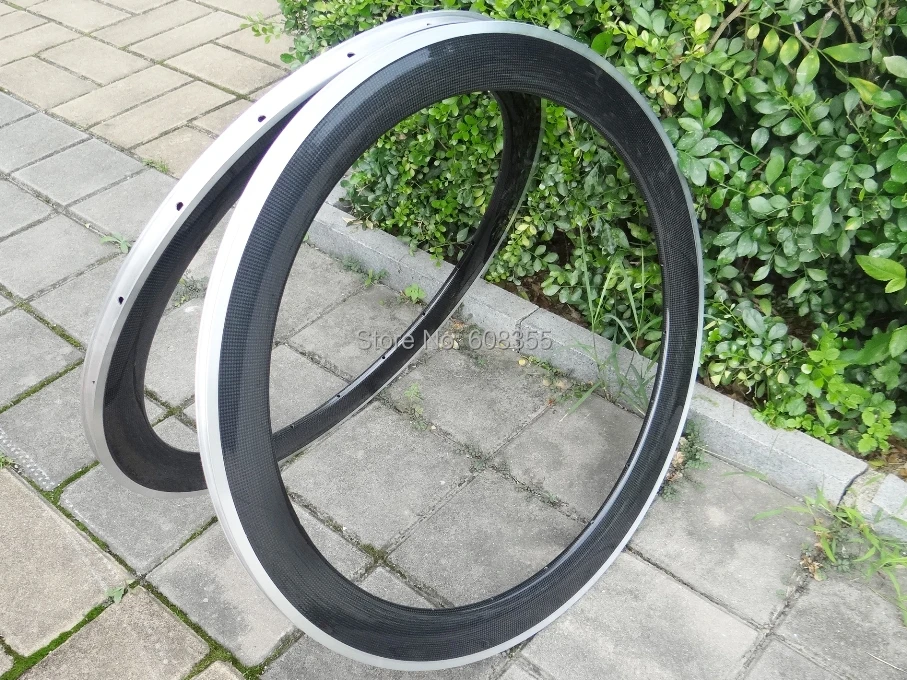 FLX RIM C26: углеродистая Глянцевая велосипедная шоссейная оправа 700C обод колеса 60 мм