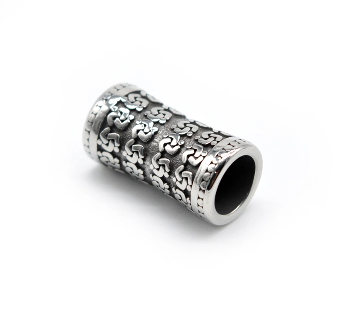 1 шт. эксклюзивный античное серебро Нержавеющая сталь большой Viking бусины для