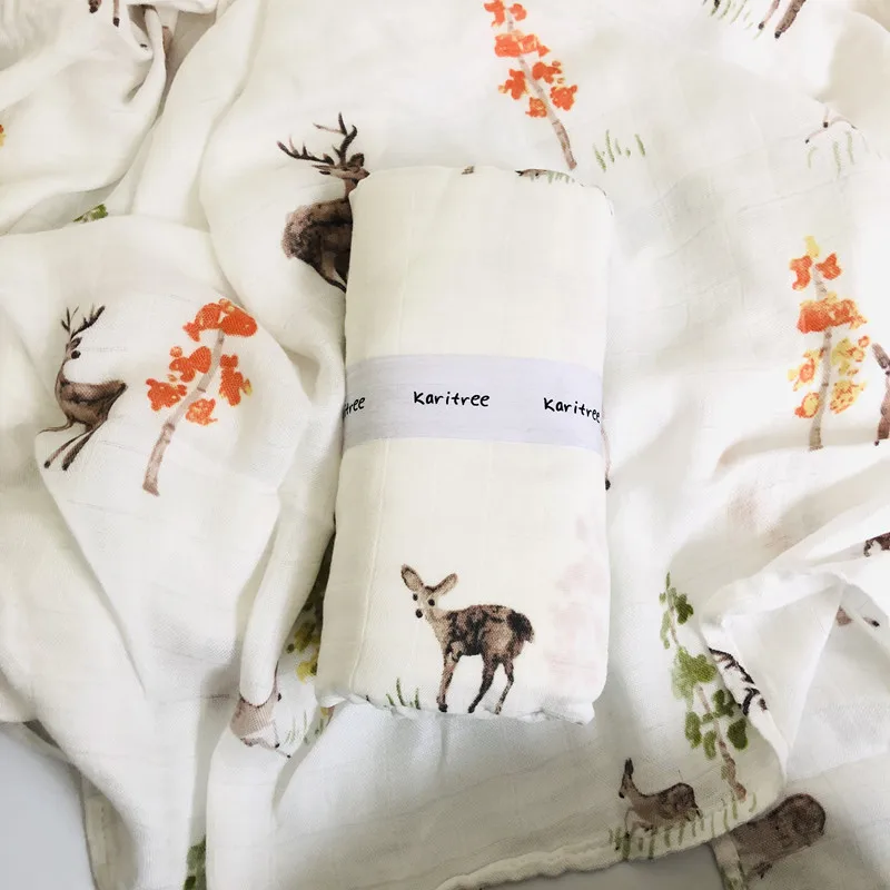 Желтый 70% bamboo30 % хлопок детские муслиновые пеленки одеяла для новорожденных