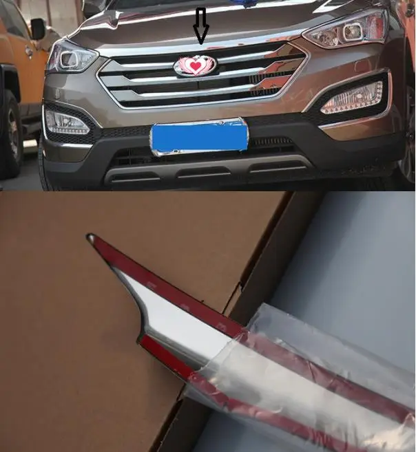 Аксессуары из нержавеющей стали подходят для 2013 hyundai Santa Fe Santafe IX45 накладка на двигатель хромированная капот