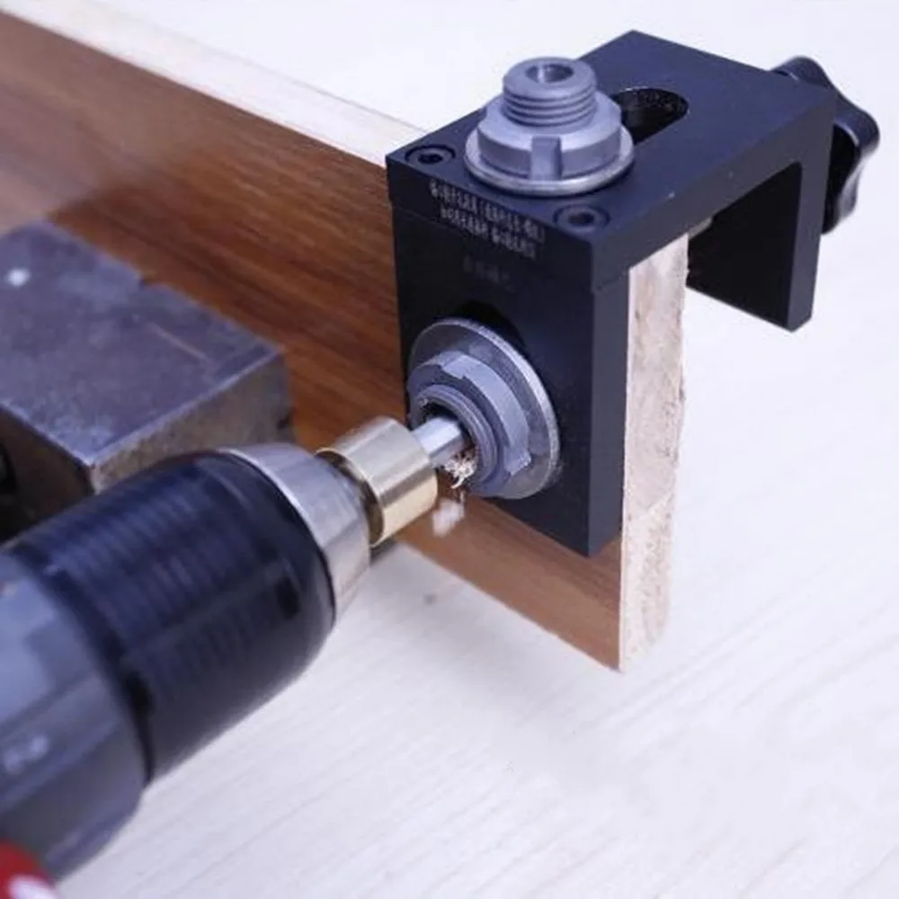 Деревообрабатывающее карманное отверстие джиг комплект шаг сверление дюбеля