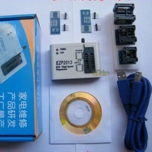 EZP2013 USB программист SPI 24 25 93 EEPROM Flash Bios Чип + программное обеспечение гнездо для чип
