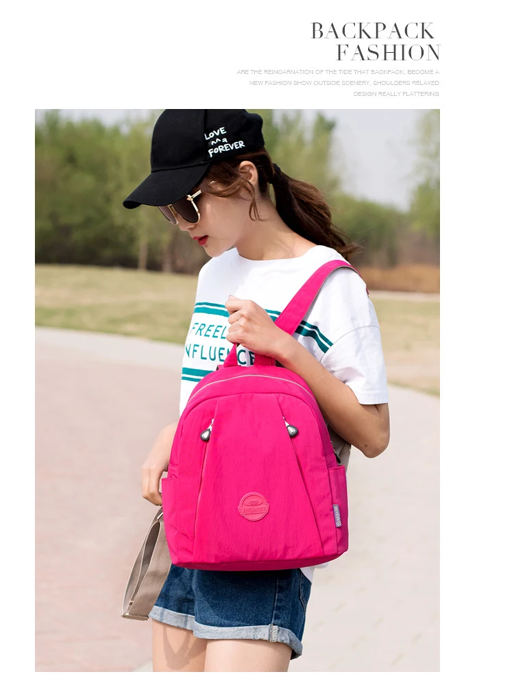 Женская школьная сумка рюкзак для девочек-подростков Mochila Feminina небольшой рюкзак для женщин нейлоновая Женская дорожная сумка для ноутбука Sac A Dos