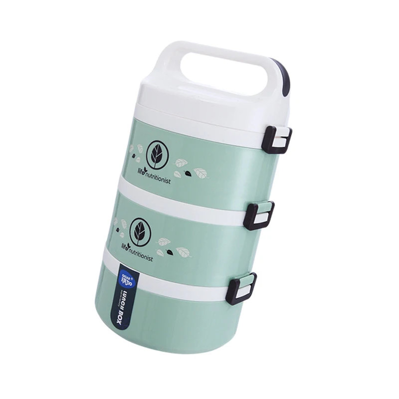 Портативный Ланч бокс пластиковый герметичный контейнер для еды с изоляцией