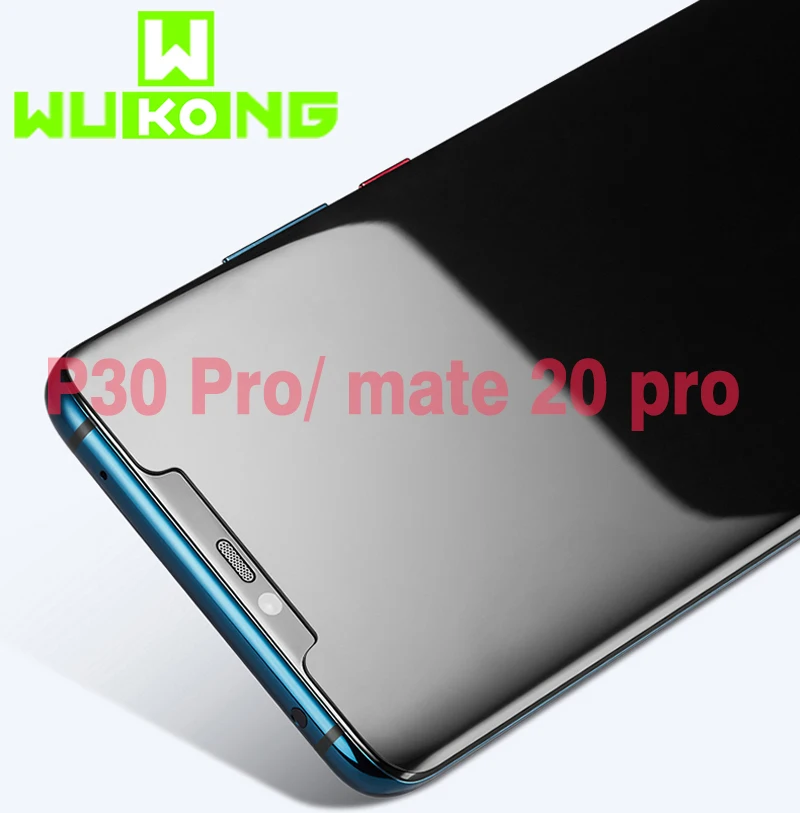 2 шт УФ Клей закаленное стекло пленка для Huawei Mate 20 Pro Полное покрытие жидкий экран
