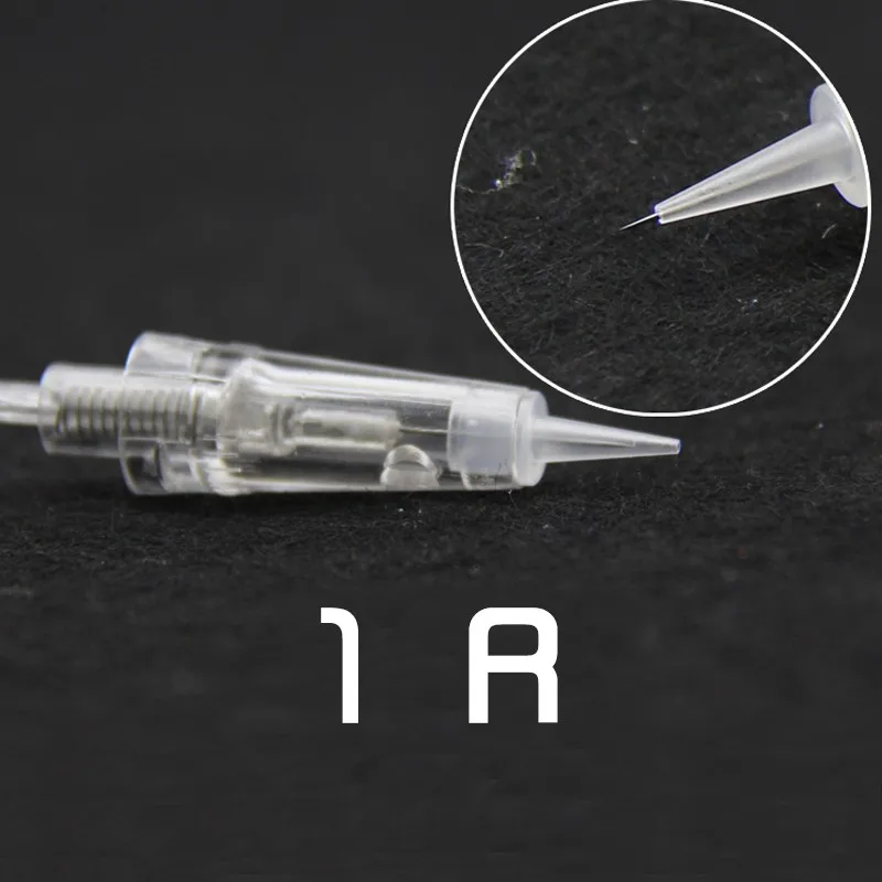 10 шт. Перманентный макияж иглы картридж R1 Советы одного использования подходит