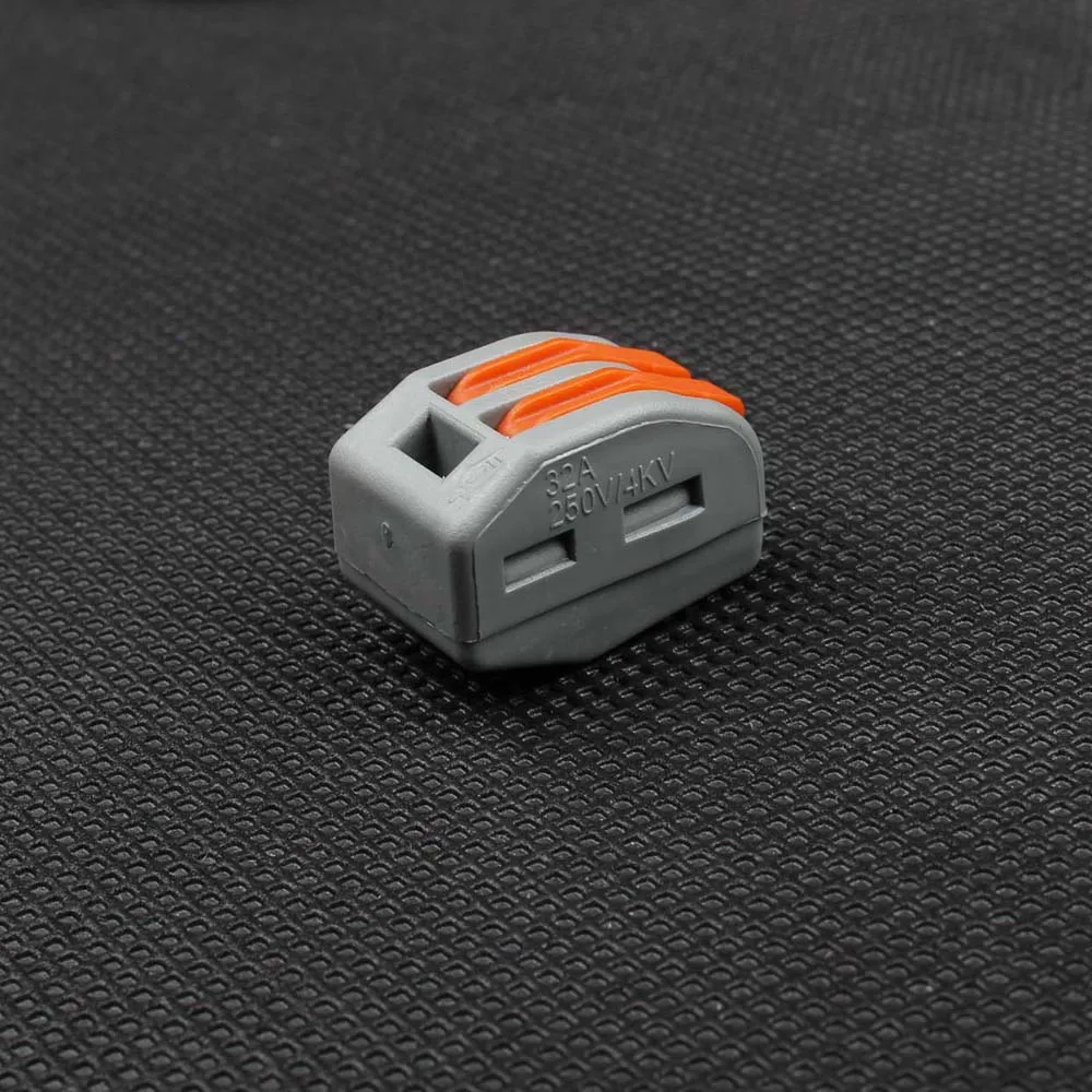 10 шт./лот 222-412(pct-212) Универсальный Компактный проводной разъем 2 pin клеммный блок |