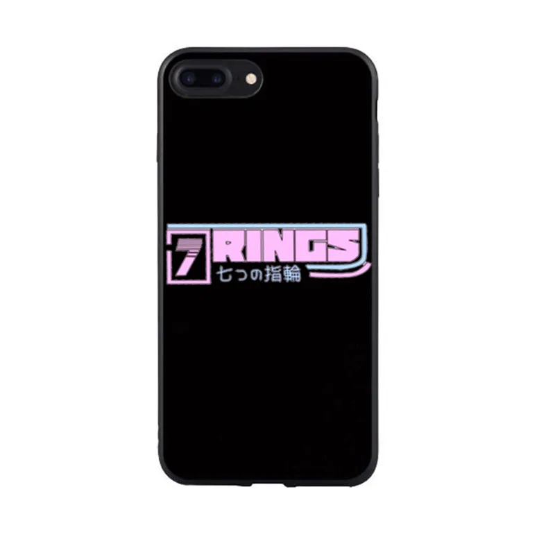 7 колец Thank U seguinte Ariana grande macio cores doces caso de telefone para Для iPhone 11 11PROMAX 6s 7 8 plus x XS XR XSMAX - Цвет: TPU