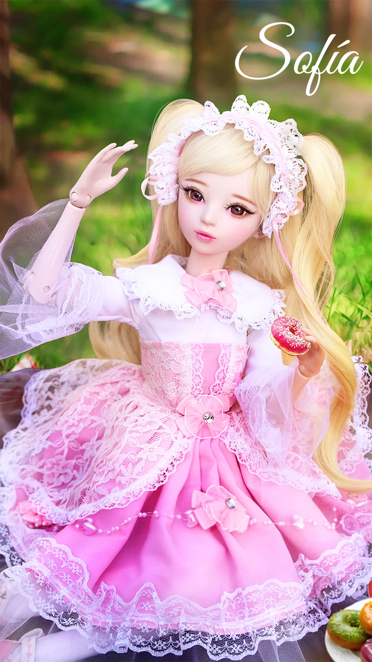 60 см сладкая любовь Лолита девушка шарнирная кукла ручной работы 1/3 Bjd кукла женщина полный набор детские игрушки для девочек подарок на день рождения