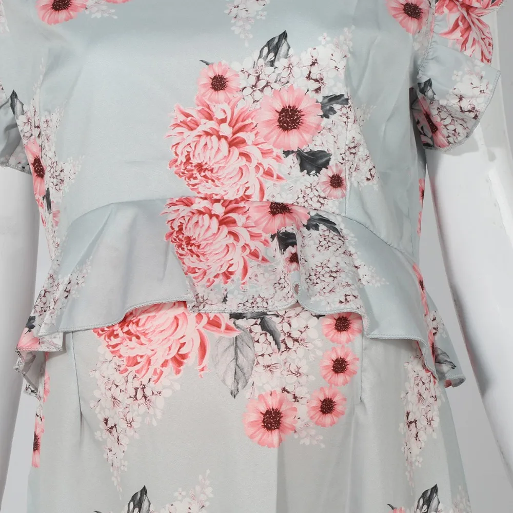 Puseky цветочные платья для беременных Одежда женщин платье с оборками|Платья| |