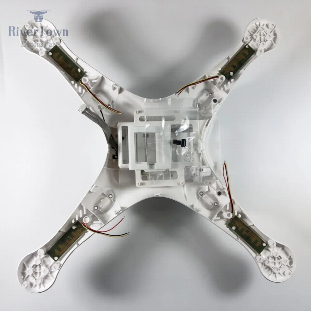 Абсолютно DJI Phantom 3 Pro Расширенный корпус Верхняя Нижняя крышка шасси компас для P3P P3A Дрон запчасти