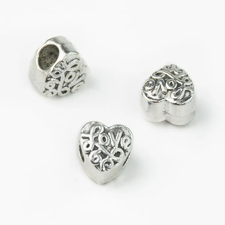 Модные искусственные сердца Европейские Бусины подходят для браслетов и
