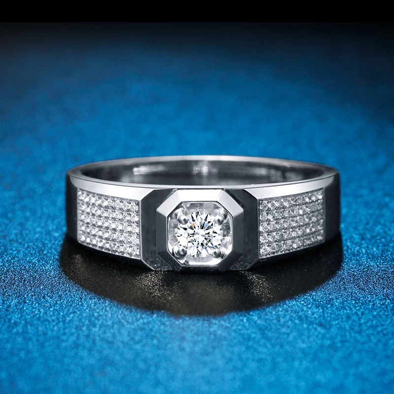 ZHJIASHUN уникальное 0 37 cttw круглое кольцо с натуральным бриллиантом 14k 585 Белое золото
