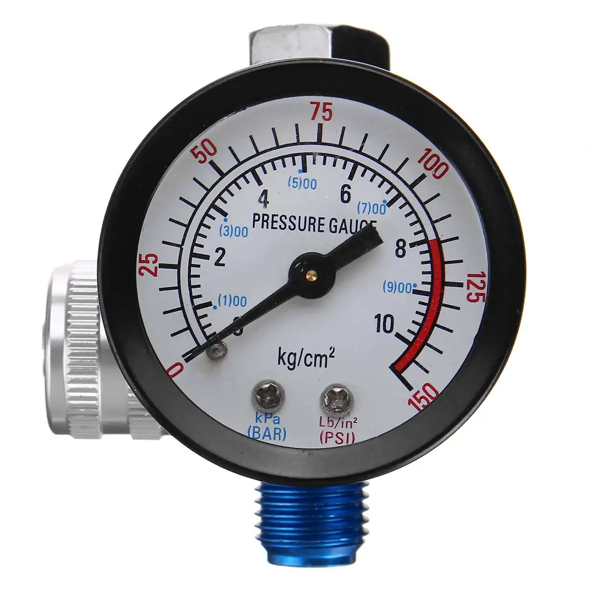 1/4" Air Pressure Regulator Air Control Spray Paint G un Tail Pressure Gauge Compressor Relief Regulator Regulating Valve
