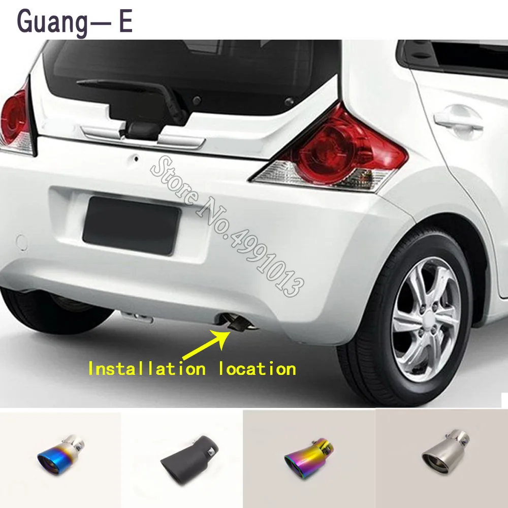 Для Honda Brio 2016 2017 2018 автомобильные наклейки крышка глушителя внешняя задняя часть