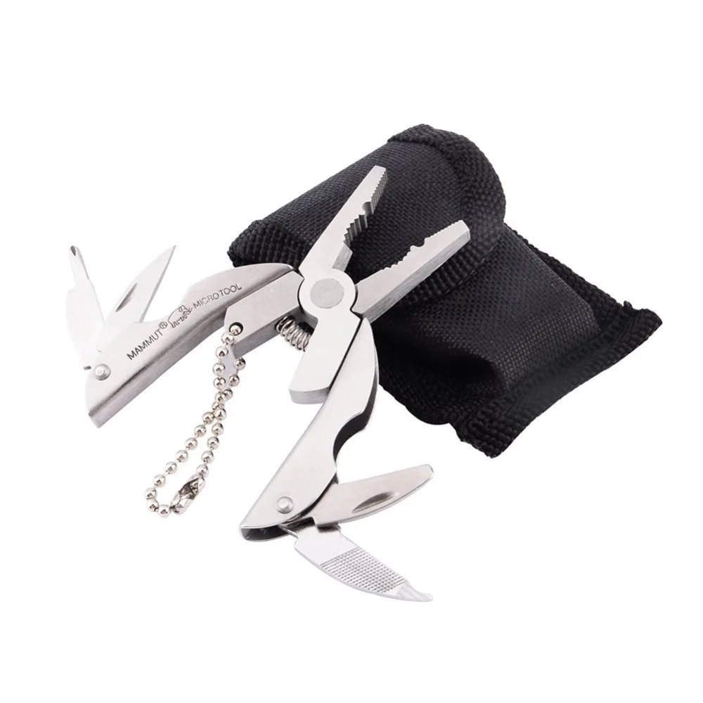 Hot Sale! Multifunctional Portable Pocket Tools Stainless Steel Foldable Keychain Plier Screwdriver Outdoor Camping Hiking | Спорт и