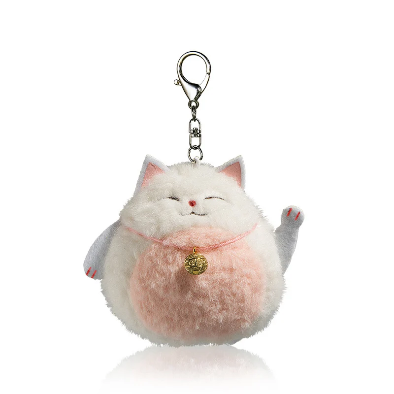 10 см милый Счастливый Кот плюшевые игрушки Kawaii сумка Подвеска на рюкзак брелок мягкие животные детские игрушки для детей подарок на день рождения кукла