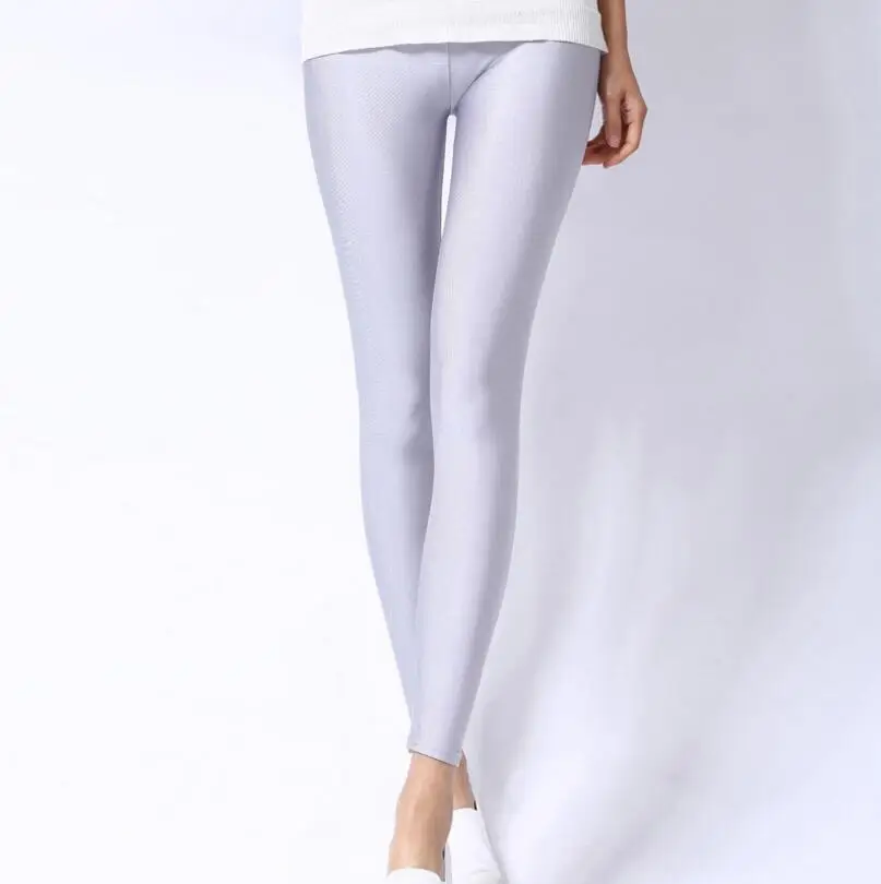 K036 silver gray NDUCJSI обтягивающие блестящие леггинсы из спандекса женские черные Синие леггинсы из полиэстера неоновые леггинсы из спандекса женские Стрейчевые танцевальные прямые поставки - Цвет: K036 silver gray