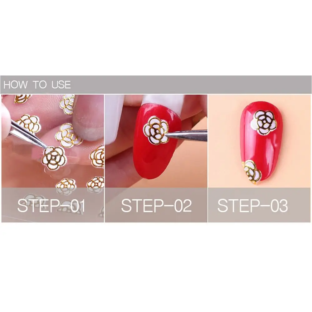 1 с буквами на листе слова шаблон стикеры 3D ногти Nail Art Клей ногтей Советы Наклейка