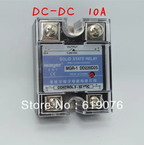 Твердотельное реле Mager SSR 10A DC качественные товары MGR 1 DD220D10|dc-dc solid state relay|solid relaystate
