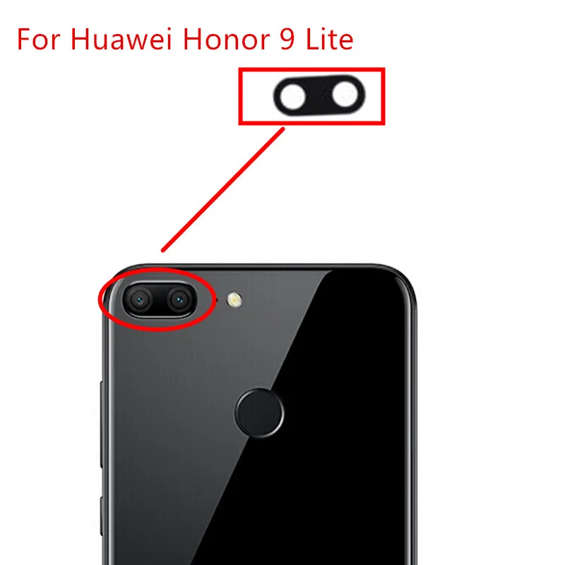 2 шт./лот для задней камеры Huawei Honor 9 Lite стеклянный объектив основная задняя камера