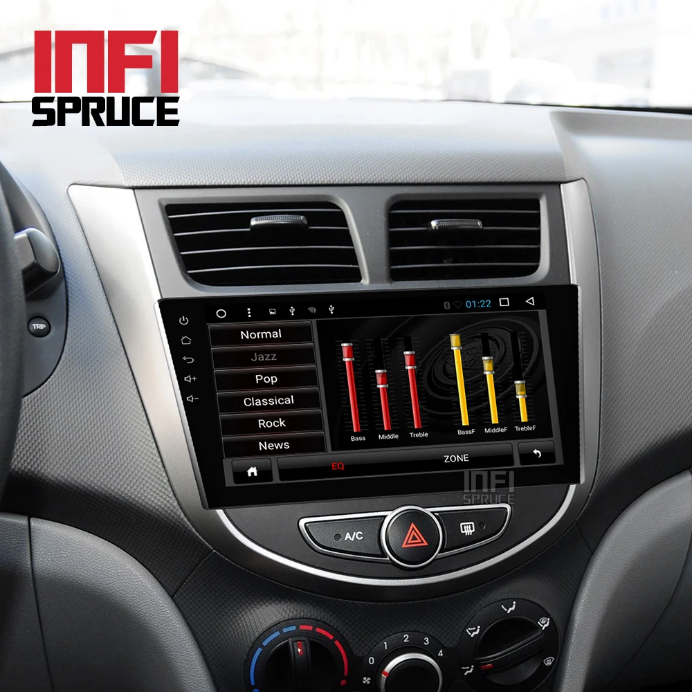 Автомобильный dvd плеер для Hyundai/Solaris/accent/Verna/i25 2G Android 8 1 с навигацией Wifi gps стерео