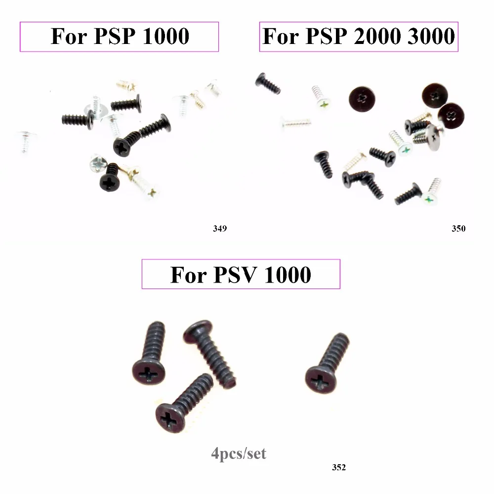 ChengHaoRan 1 комплект для PSP 1000 2000 3000 Винты Полный винтов запасные части Sony 1001 |