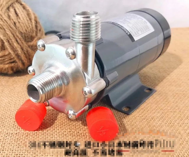 Homebrew Магнитный приводной насос 15R с 304 насадкой из нержавеющей стали, пивоваренный насос, с резьбой 1/2NPT CE сертификация
