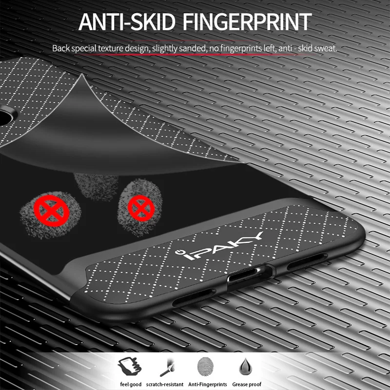 iPaky For Xiaomi Mi 8 Case Classic Armor Silicone Back Cover Xiomi Mi8 Soft Hybrid 2in1 Phone Cases Shockproof |
