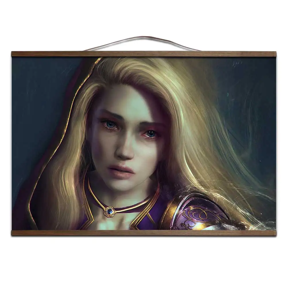 4 Плакат для World of Warcrafts lllidan Stormrage постеры печати на холсте украшения живопись с твердой древесины Висячие свиток - Цвет: 4