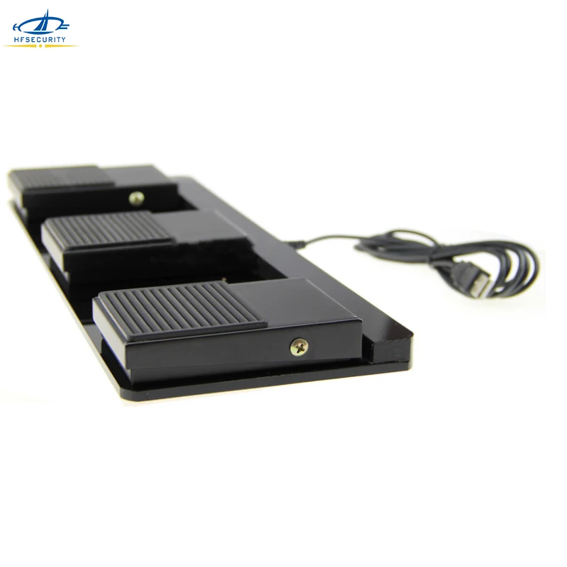 Тройной Металлический ножной переключатель Педаль Usb игровая ножная клавиатура
