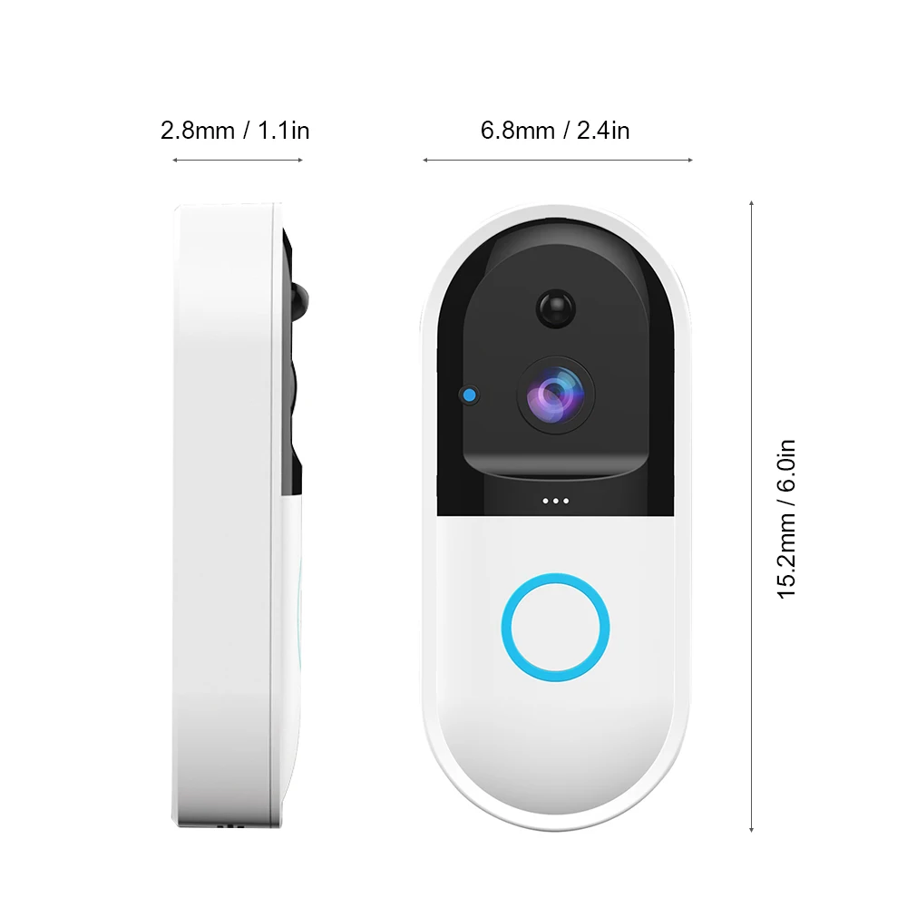 Беспроводной дверной звонок с Wi Fi камера безопасности для дома HD 720 P визуальный