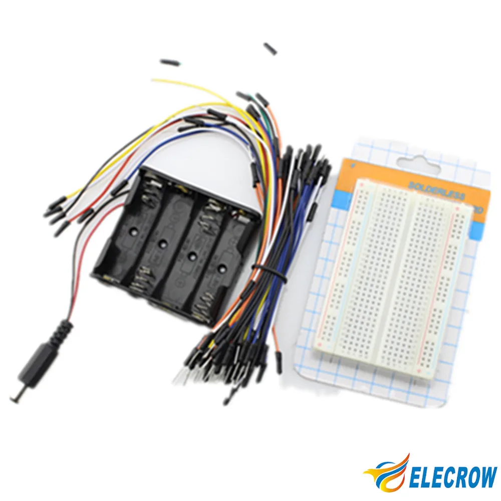 Elecrow Common Component Kit for Arduino Starter Beginners with Plastic Box Including13 Components |