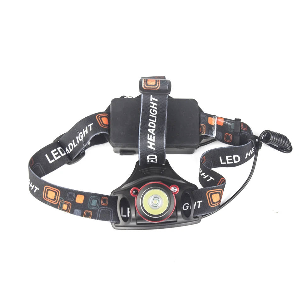 Светодиодный налобный фонарь ИК датчик движения Головной CREE XML T6 высокая