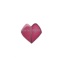 heart pin badgeslapel pins made by iron nickel plate with painted and epoxy customized moq100pcs fee shipping