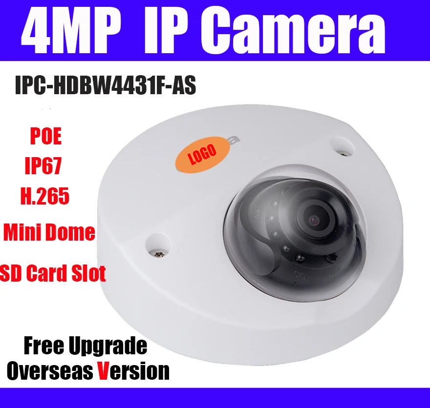 4-мегапиксельная IP-камера speed4mp IR купольная мини-камера H.265 20m IP67 IK10 POE Micro SD сетевая