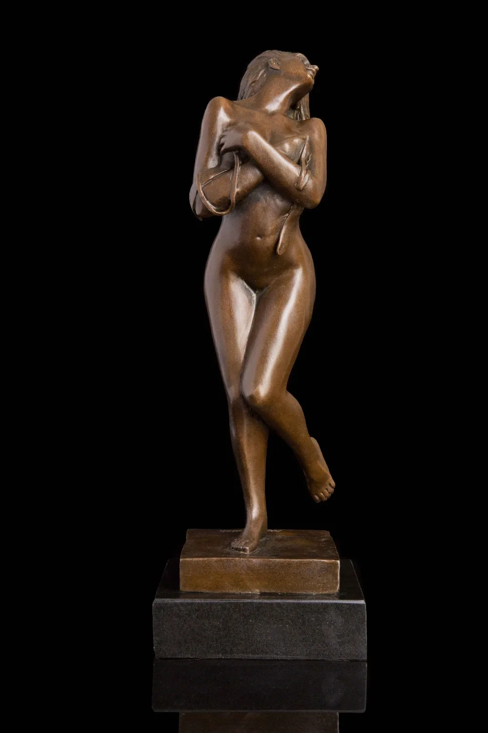 Скульптура ATLIE BRONZES для женщин бронзовые статуэтки в полоску девочки украшение