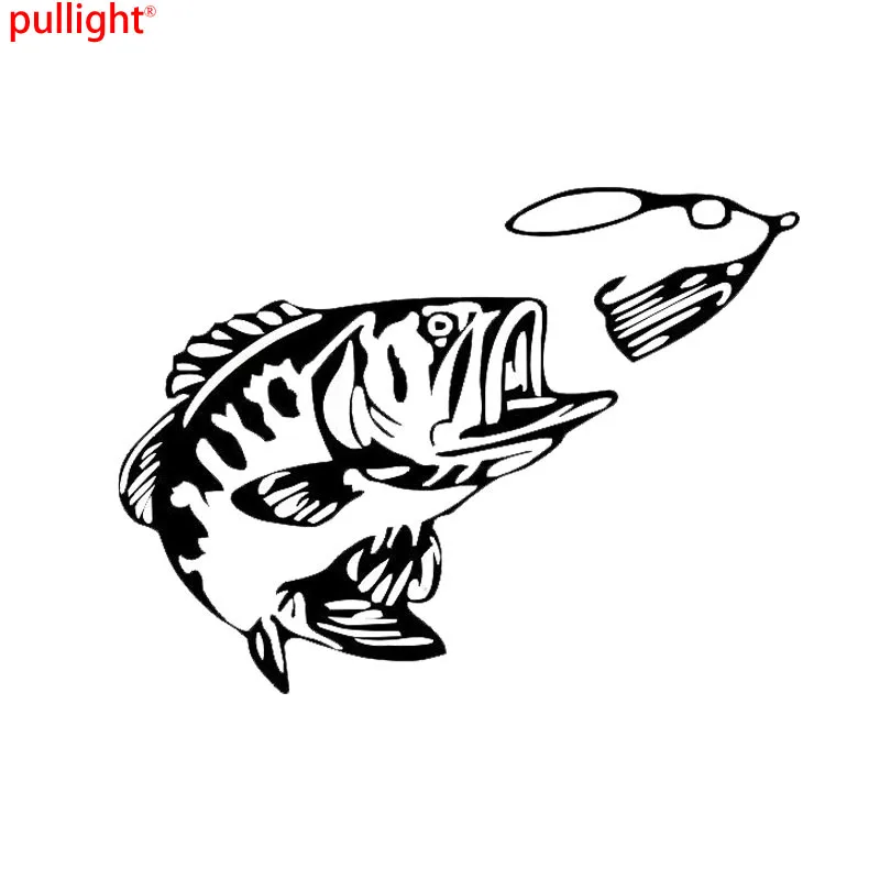 

Bass Fishing Fish Car Rear Windshield Glass Decoration Stickers Car Modification Accessories Motorcycle SUVs Car Styling