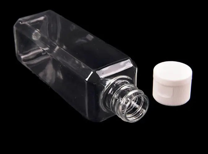 Прозрачная многоразовая бутылка с откидной крышкой 2 шт./лот 100 мл прозрачные