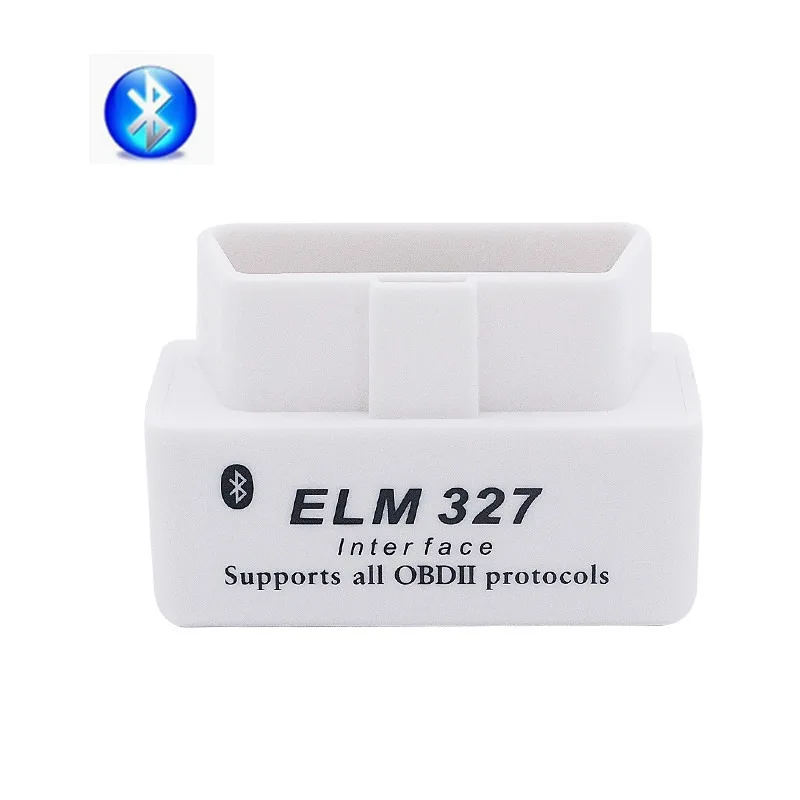 Белый Супер ELM327 V1.5 выключатель питания для всех OBD2 протокол диагностический сканер инструмент ELM327 для Android Крутящий момент OBDII CAN-BUS код ридер - Цвет: Белый